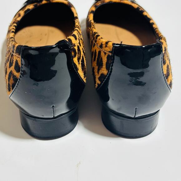 Clarks Cheetah Print Heels – Buckle Low Heel Comfort Shoes - Picture 8 of 9